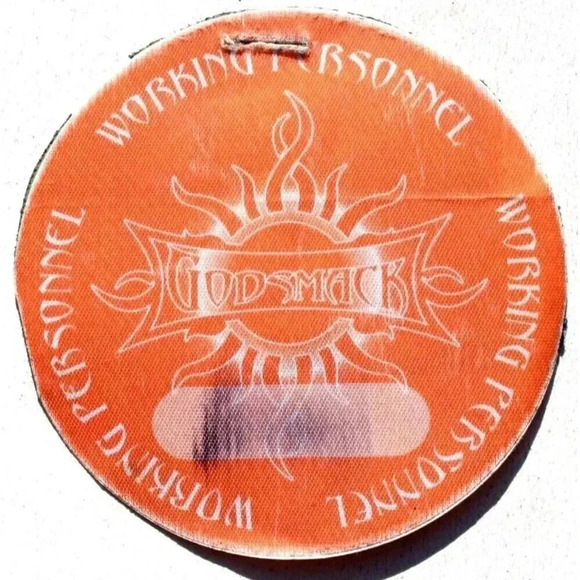 Vtg All Access Backstage Working CREW Pass Slick VIP Sticker - Godsmack - Picture 1 of 2